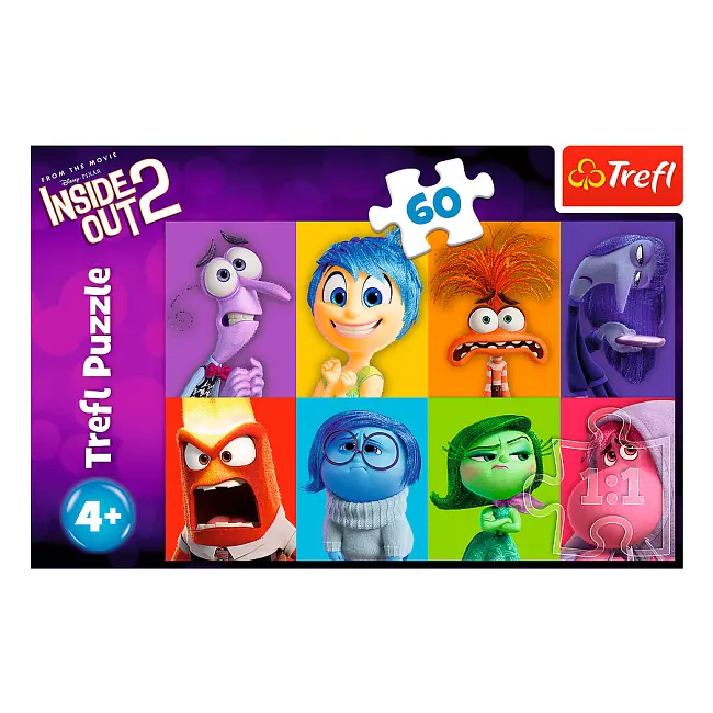 Пазли "Inside Out 2 Знай свої емоції" 60 елементів 17397 Trefl, в коробці (5900511173970) - фото 2