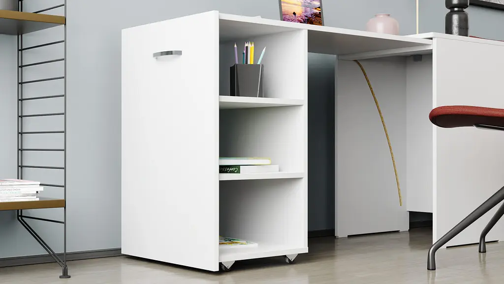 Стол-тумба трансформер Смарт 1/1 Ferrum-decor 750x1450x500 ДСП Белое 16 мм (FRD-105067) - фото 7