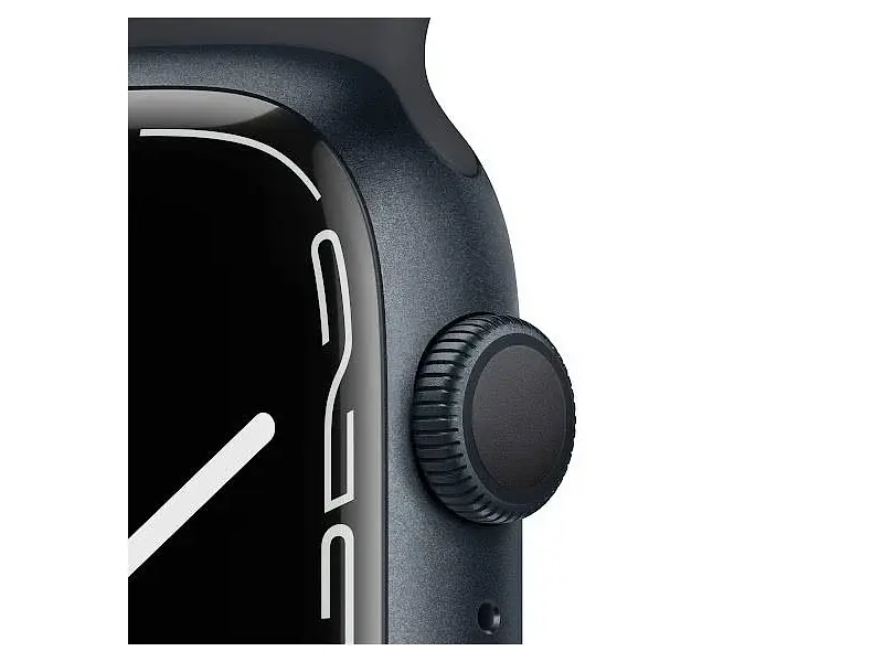 Смарт-годинник Apple Watch Series 7 GPS 45mm Midnight Aluminum Case With Midnight Sport Band (MKN53) - фото 3