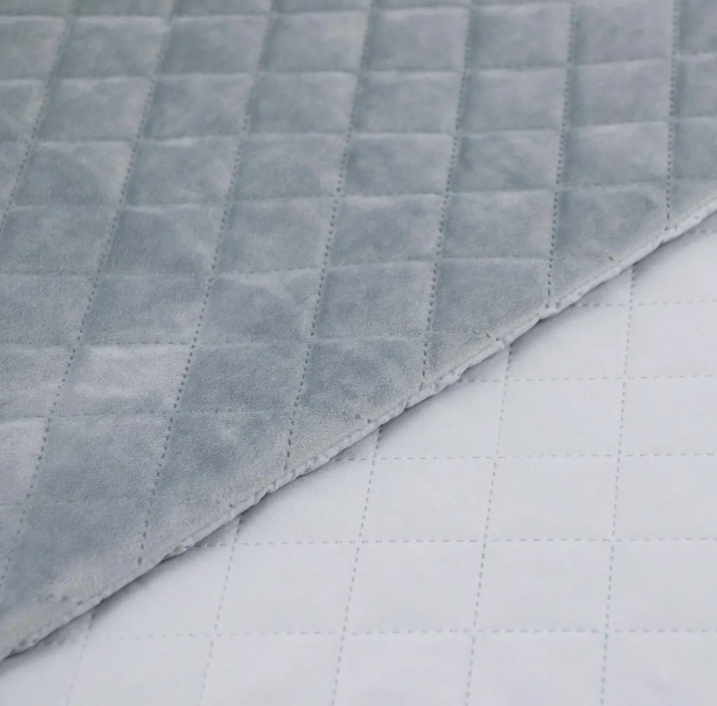 Чехол на подушку Руно 50х70 VeLour "Dark Grey ромб" 382.55_Dark Grey ромб - фото 4