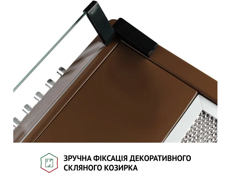 Витяжка Perfelli PL 6144 DARK BR LED - фото 5