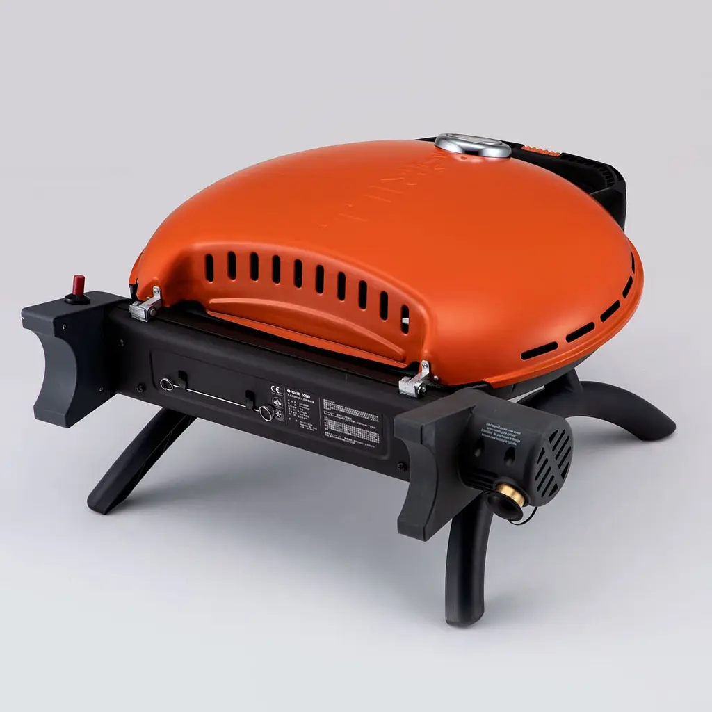 Портативний газовий гриль O-Grill 600T переносний, помаранчевий + шланг у подарунок! - фото 5