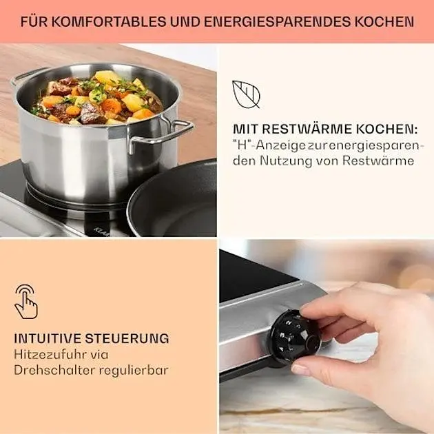 Электрическая плита Klarstein Cookbuddy 2400W (10035704) - фото 4