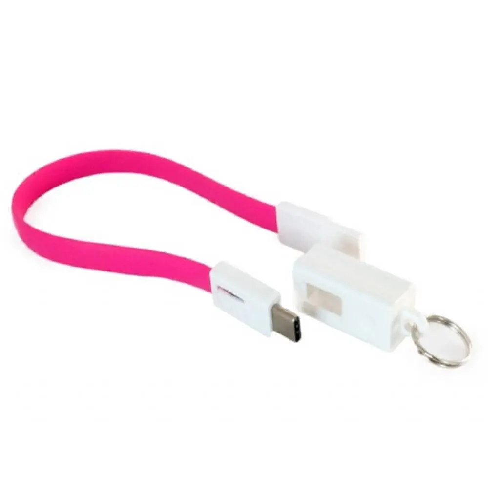 Дата кабель USB 2.0 AM to Type-C 0.18m pink Extradigital (KBU1788) - фото 2