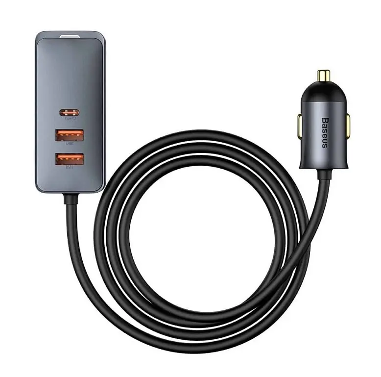 Зарядний пристрій авто хаб розгалужувач Baseus Share Together PPS 120 W 4 порти CCBT-A0G - фото 2