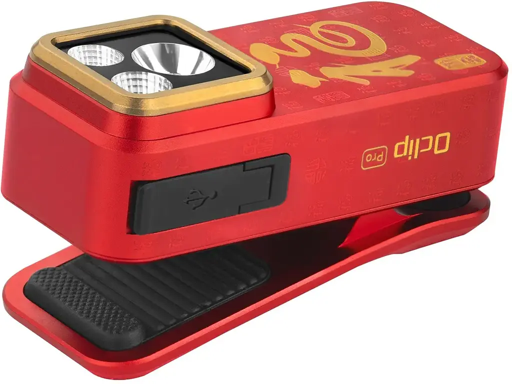 Фонарь Olight Oclip Pro Fortune Snake Special Edition Red - фото 3