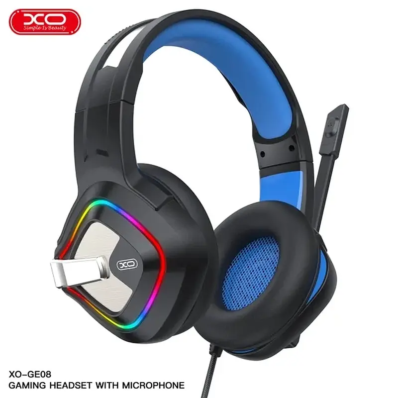 Провідна гарнітура XO GE08 Gaming Wired Headphones Black - фото 4