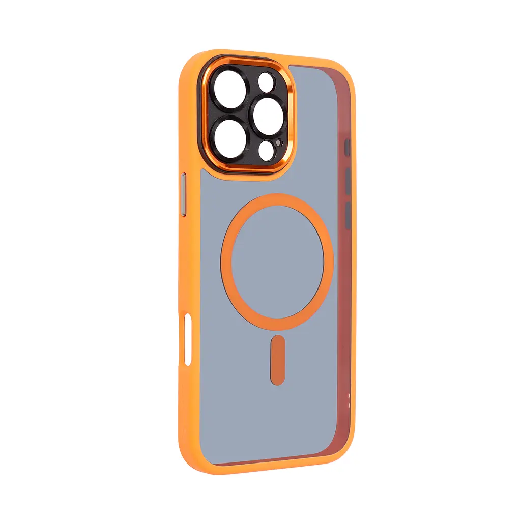 Чехол для Apple iPhone 15 Pro Max, Unit MagSafe SE, оранжевый, с защитой камеры, магсейф, противоударный, магнитный, панель-накладка с MagSafe, с поддержкой беспроводной зарядки, TPU+PC, защита всего корпуса, ударостойкий, ArmorStandart (ARM75372) - фото 2