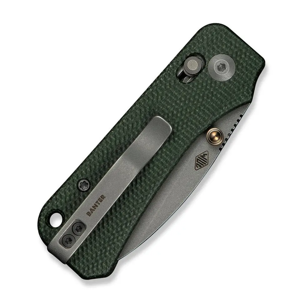 Ніж складаний кишеньковий Civivi Baby Banter 2, (5.9 см) Nitro-V/Micarta темно-зелений - фото 6