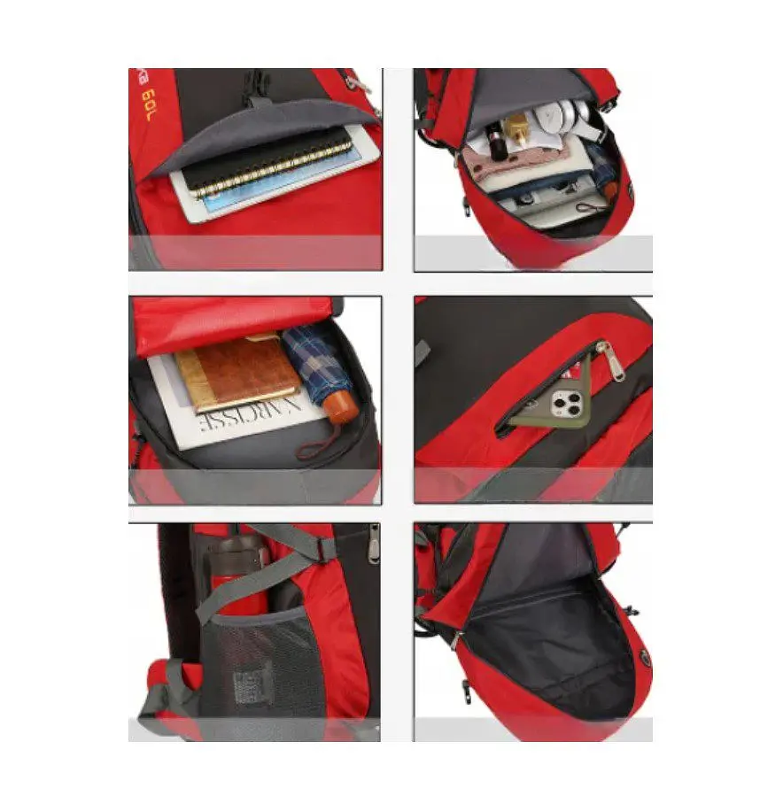 Рюкзак спортивний для ноутбука 17.4 Voltronic Alaska 40L 52x31x23cm Red - фото 2