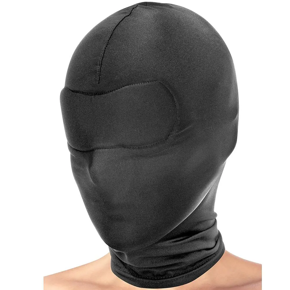 Капюшон для Бдсм із закритими очима та ротом Fetish Tentation Closed Hood (чорний)