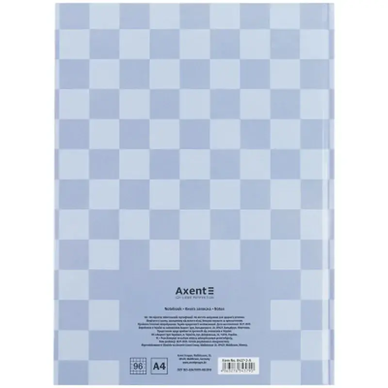 Книга записна Axent A4 Mosaic, 96 аркушів, клітинка, сіра (8427-2-A) - фото 5