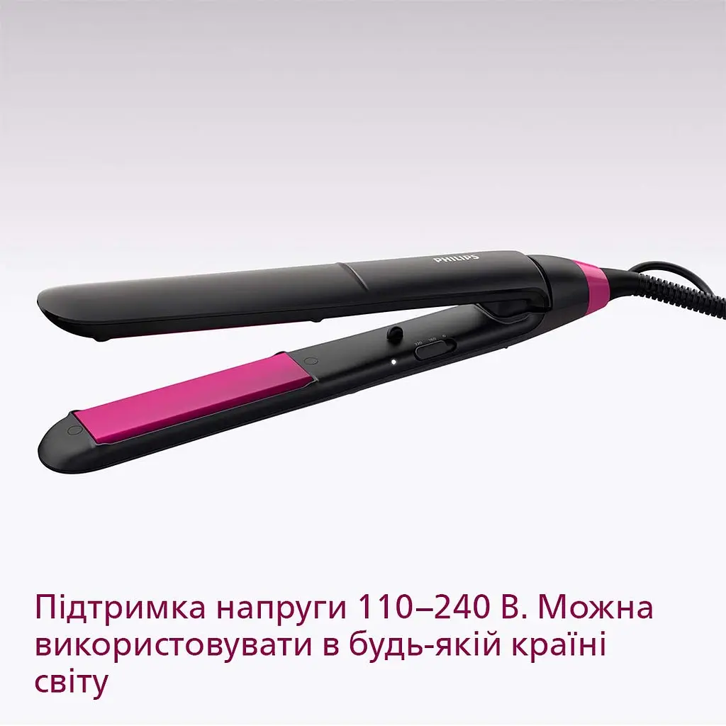 Стайлер Philips StraightCare Essential чорний (BHS375/00) - фото 2