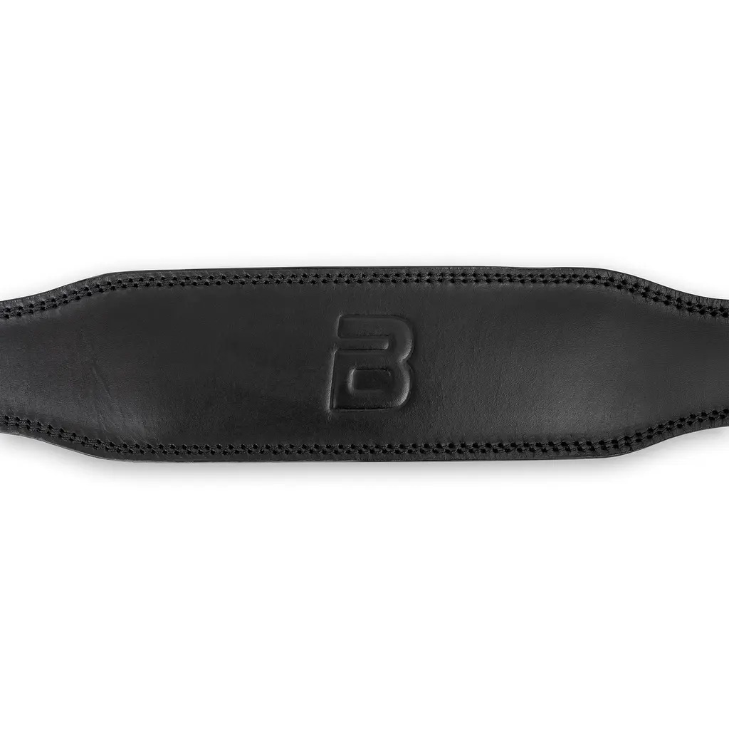 Пояс BiotechUSA Bodybuilding leather belt black S - фото 3