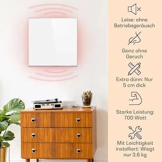 Інфрачервоний обігрівач Klarstein Wonderwall Smart 360 (10032784) - фото 2