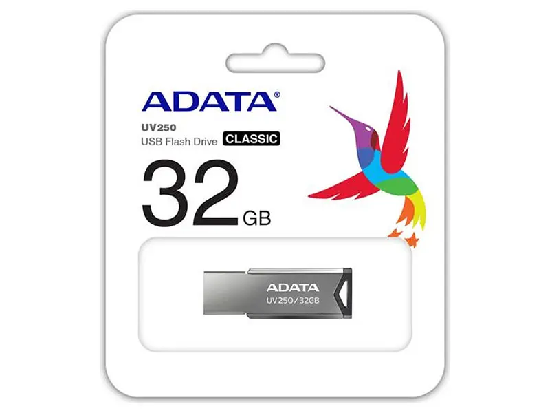 USB флеш накопичувач ADATA 32 GB UV250 Metal Black USB 2.0 (AUV250-32G-RBK) - фото 3