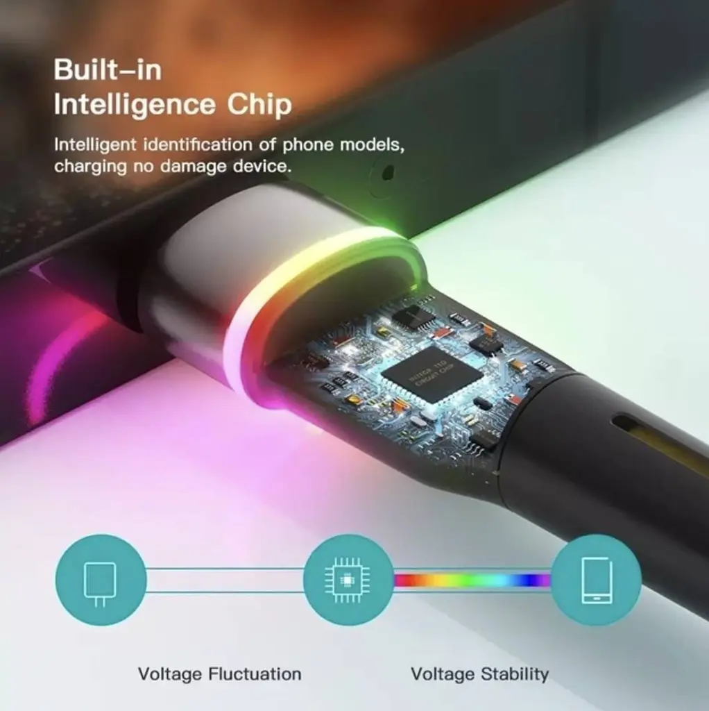 Зарядка USB кабель Essager для синхронізації та зарядки Android та інших пристроїв USB Type-C 3 м Чорний - фото 7