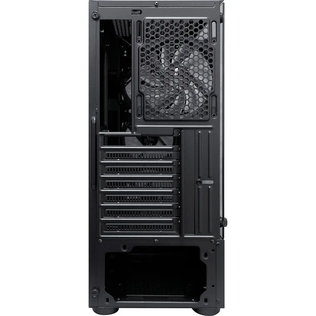 Корпус 1stPlayer V2-A-BK-4F1 Black [149294] - фото 4