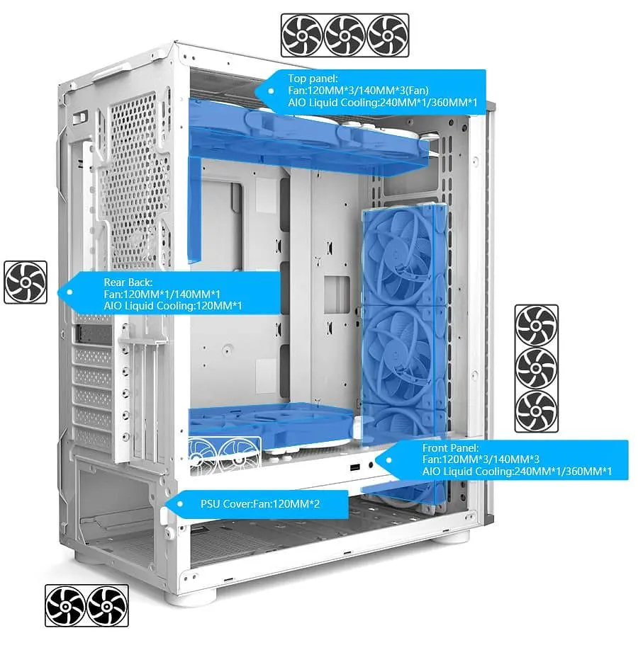 Корпус PcCooler PсCOOLER CPS MASTER ME200 MESH чорний (MASTER ME200 MESH) Без БП - фото 4