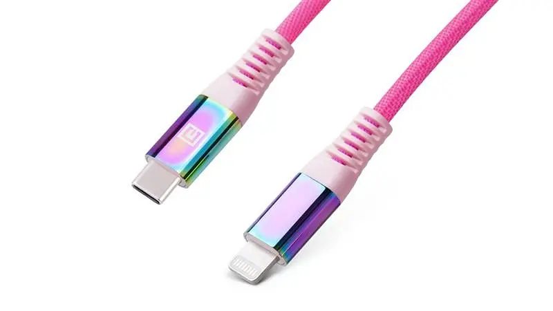 Кабель REAL-EL USB Type-C - Lightning (M/M), 1 м, Rainbow (EL123500054) - фото 6