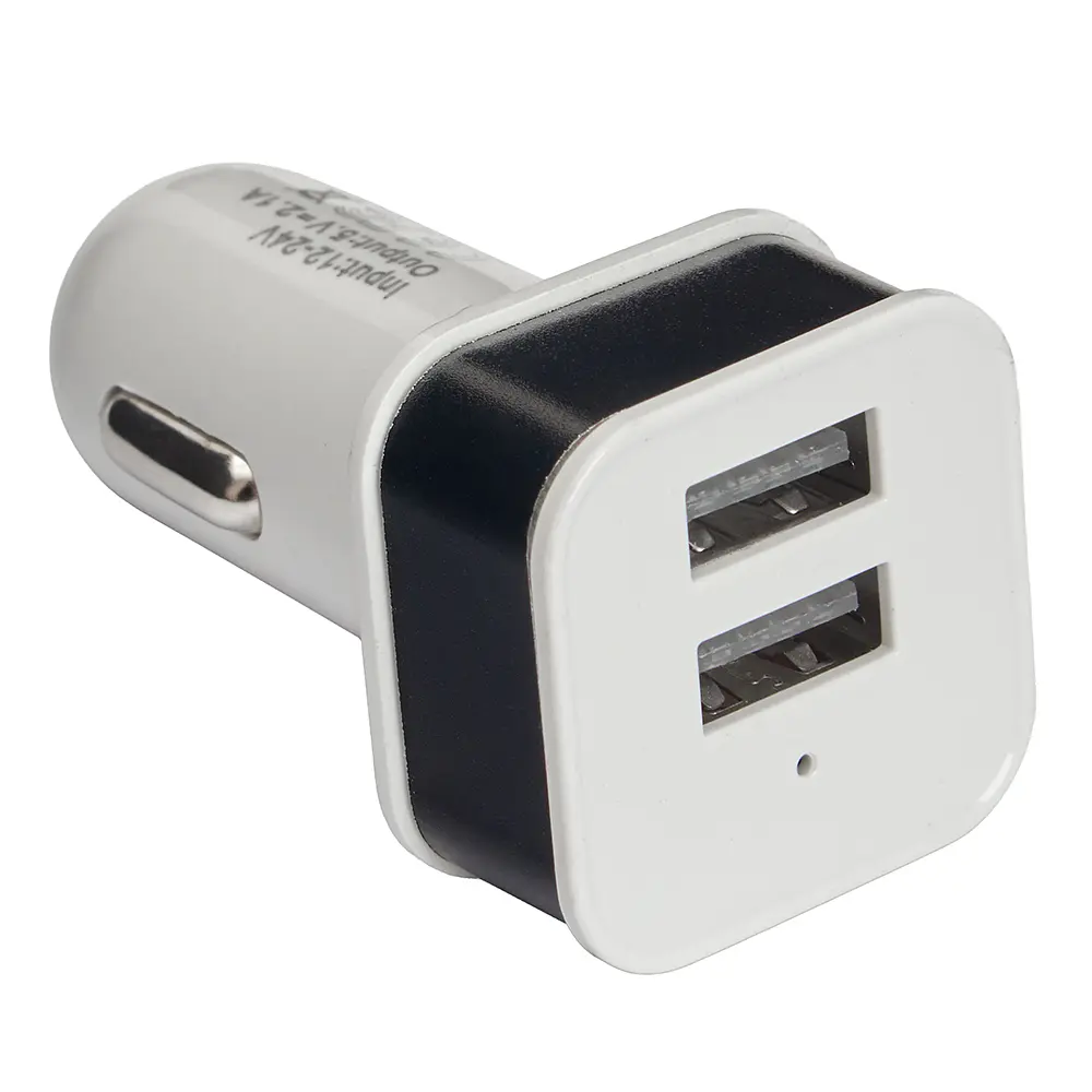 Автомобільний зарядний пристрій VOIN 10,5W, 2USB 12/24V - 5V 2,1A (C-36210) - фото 3