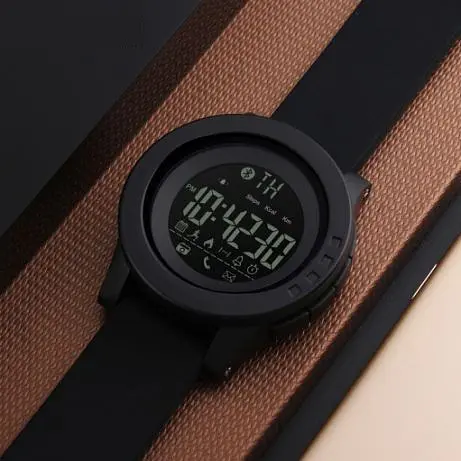 Годинник наручний з Bluetooth Skmei Innovation 1255 чорний - фото 2