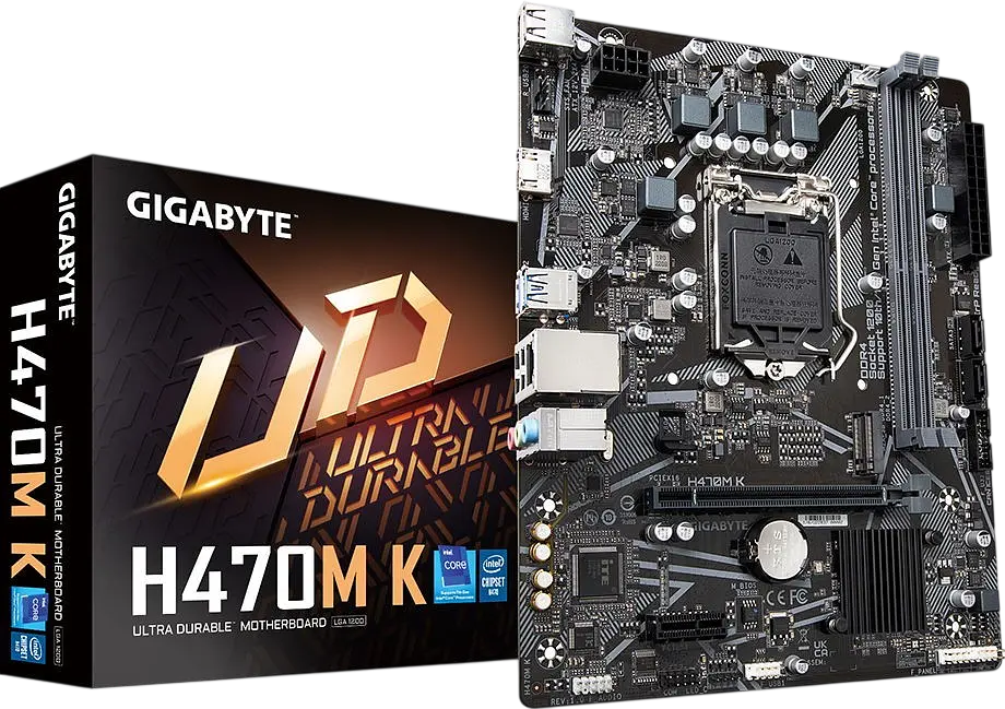 Материнська плата Gigabyte H470M K LGA 1200 (H470M K) Б/В