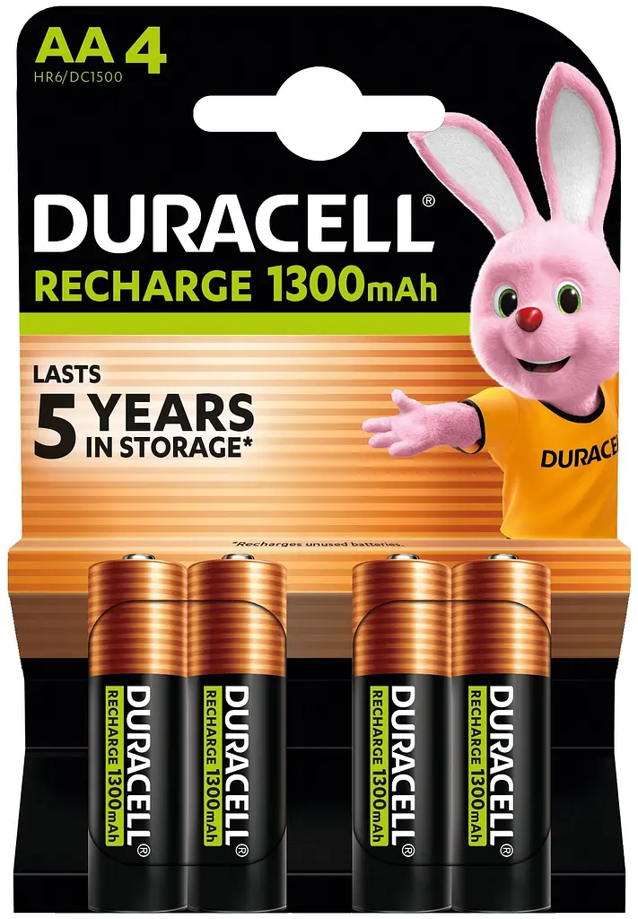 Аккумулятори Duracell Rechargeable AA 1300 mAh, 4 шт. (6832572) - фото 5