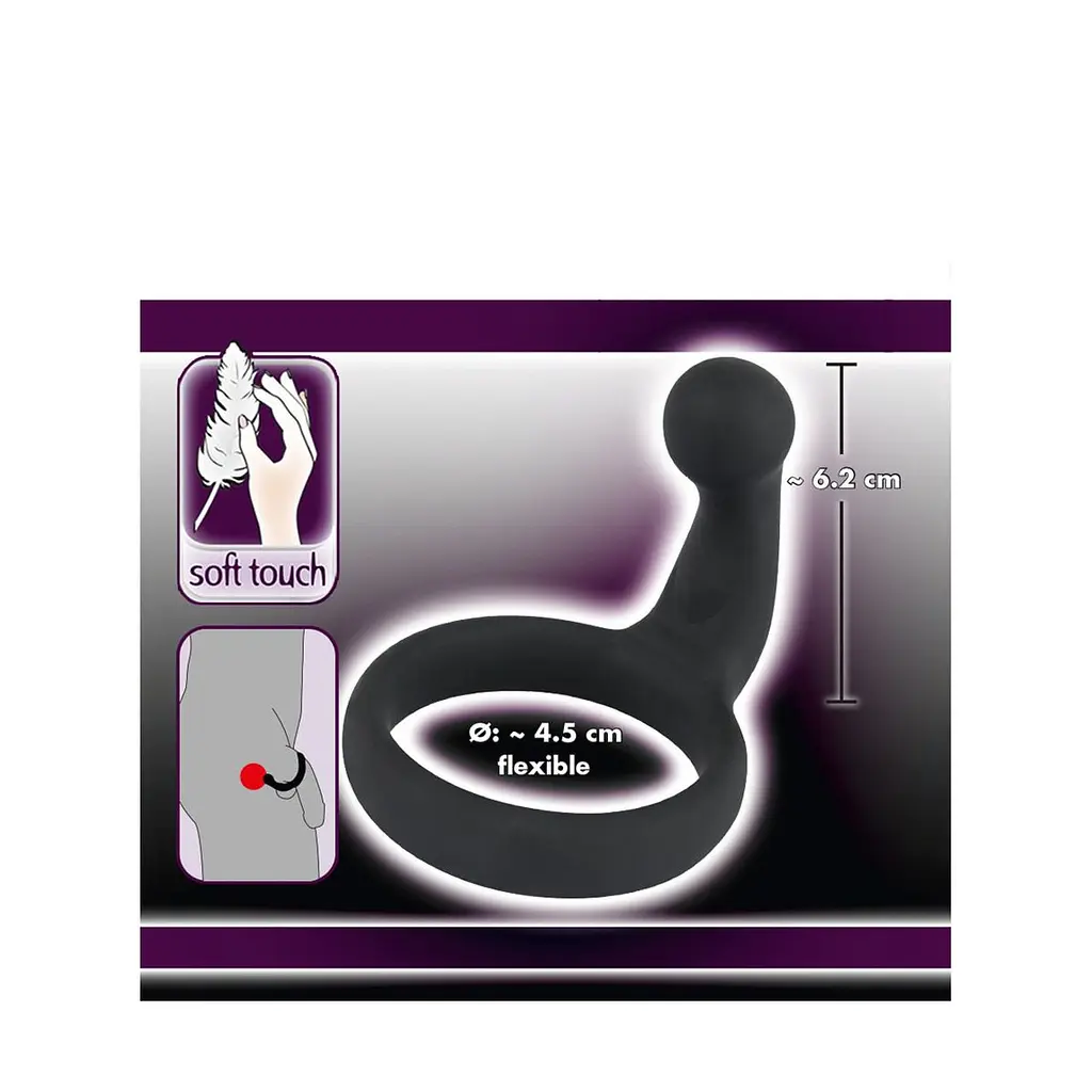 Ерекційне кільце із стимулятором Black Velvets Cock RIng Orion 42-05238440000 87955 - фото 4
