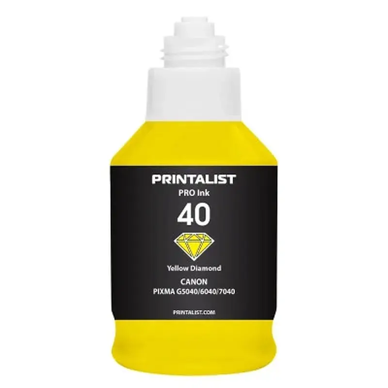 Чорнило Printalist Canon GI-40 для G5040/G6040 190г Yellow (PL40Y) - фото 2