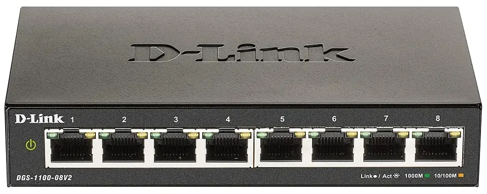 Комутатор DGS-1100-08V2 8xGE, EasySmart D-Link teh0018234 - фото 2