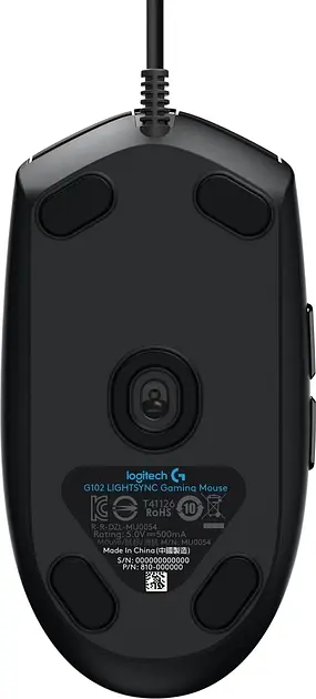 Ігрова дротова мишка Logitech G102 Lightsync / 8000 DPI / Black - фото 3