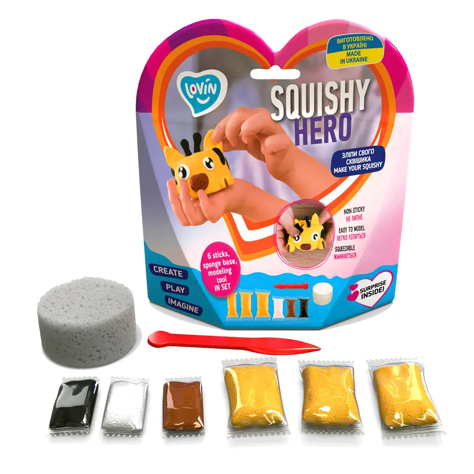 Набір для ліплення Lovin Squishy SquiRaff 0127 з повітряним пластиліном - фото 2