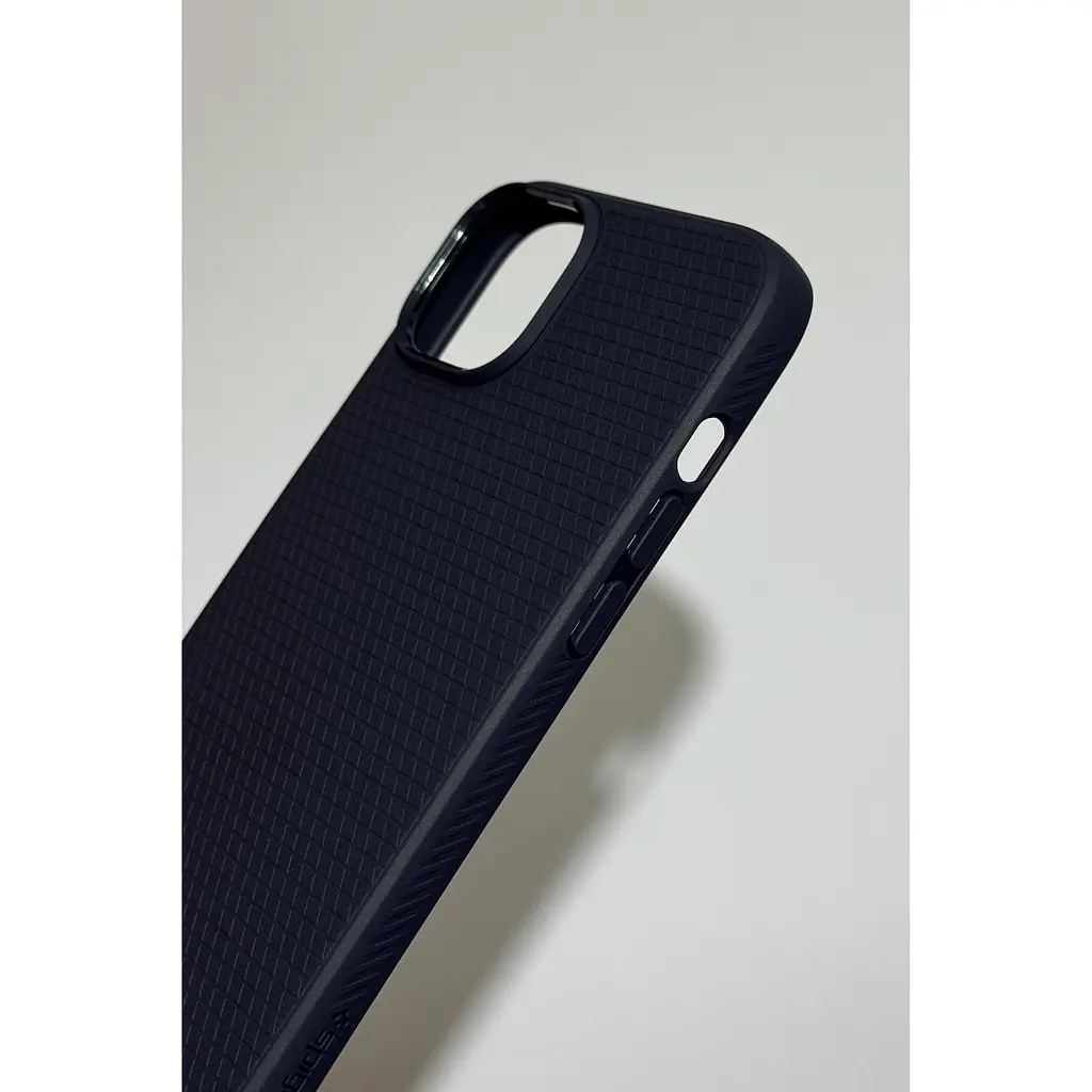 Оригинальный противоударный чехол Spigen Liquid Air Armor для iPhone 15 Plus/14 Plus Navy Blue ACS06651 - фото 9