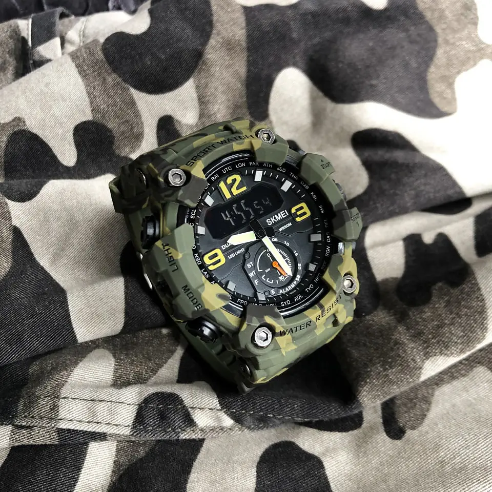 Наручные часы мужские 1637CMGN Camo Green. Skmei acs0030658 - фото 4