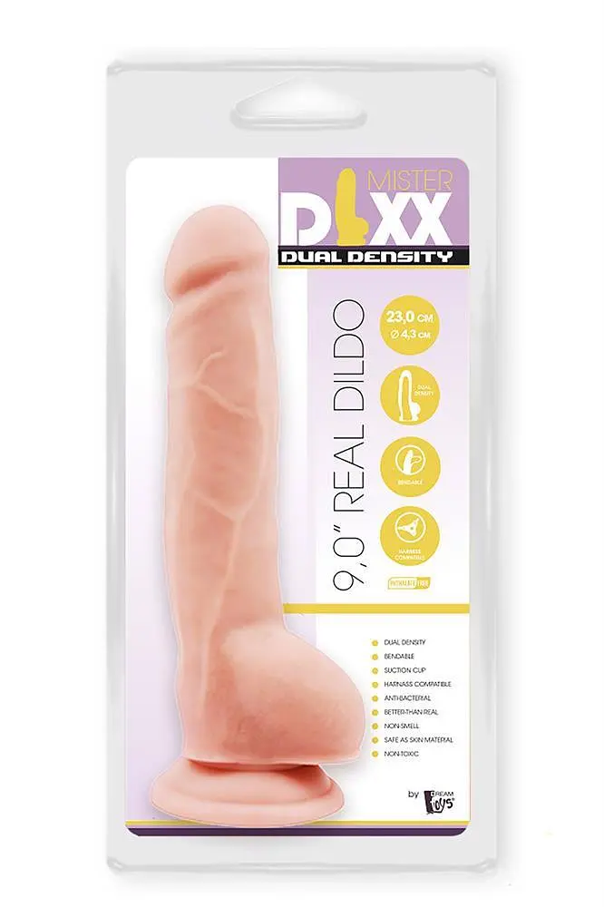 Фаллоимитатор Mister Dixx Dual Density 9" 23 см телесный - фото 2