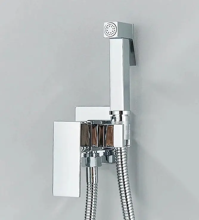 Набор для гигиенического душа со смесителем Dusel Gani Chrome 231989001, Хром - фото 4