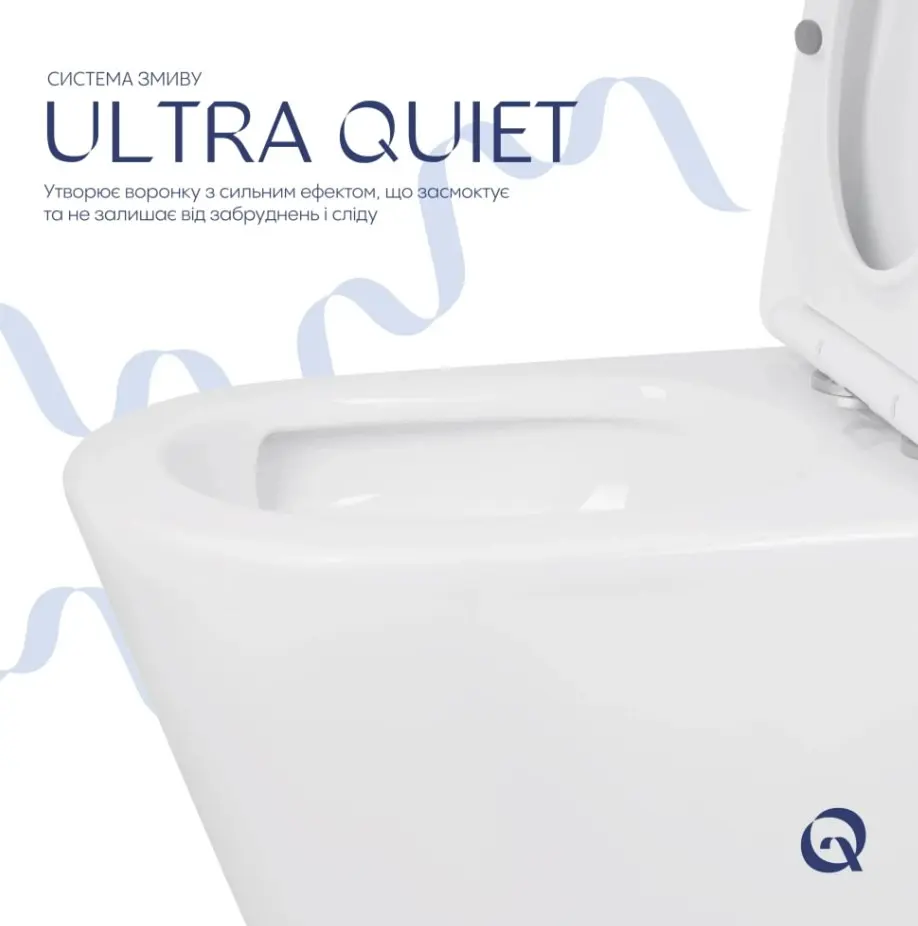 Унітаз підлоговий Qtap Swan Eco Ultra Quiet з сидіннмя Slim Duroplast/ Soft-close/ Quick Release QTSWA27W48748 - фото 4