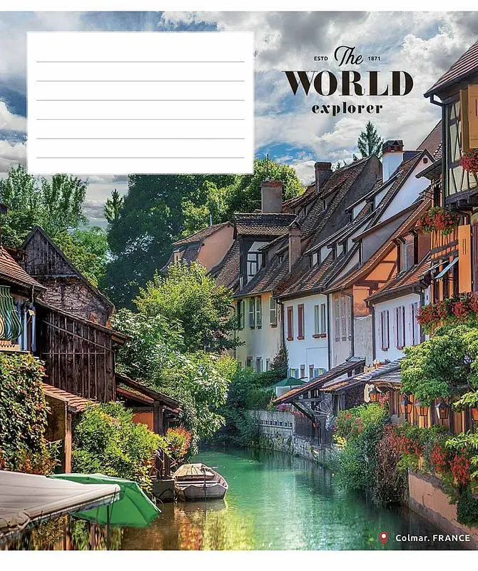 Зошит загальний Школярик World Explorer у лінію 48 аркушів 10 шт. (048-3226L) - фото 3