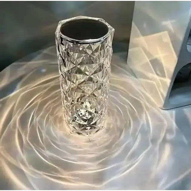 Нічник LED Rose Crystal Diamond з кристалами і зміною 16 кольорів, світильник кристалл з сенсорним перемиканням - фото 3