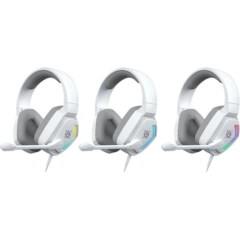 Игровые наушники Defender Espanto RGB USB White (62470) [160239] - фото 9