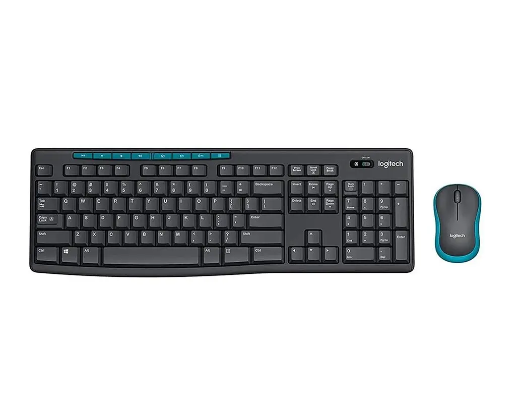 Бездротовий комплект миші та клавіатури Logitech Wireless Combo MK275 / USB 2.4 ГГц / 10 метрів / Чорний (920-008535) - фото 2