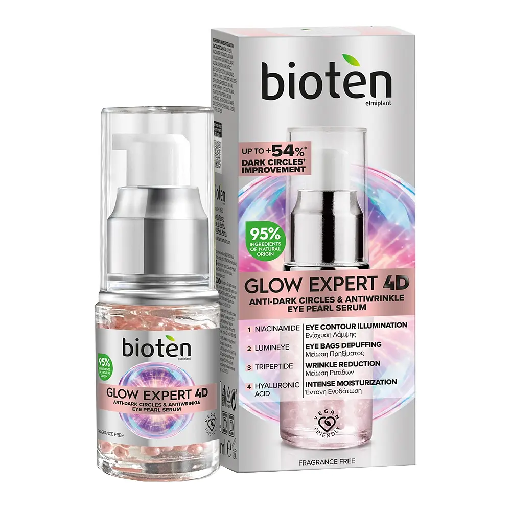Сироватка для контуру очей Bioten Glow Expert 4D Anti-Dark Circles And Antiwrinkle Eye Serum 15 мл - фото 2
