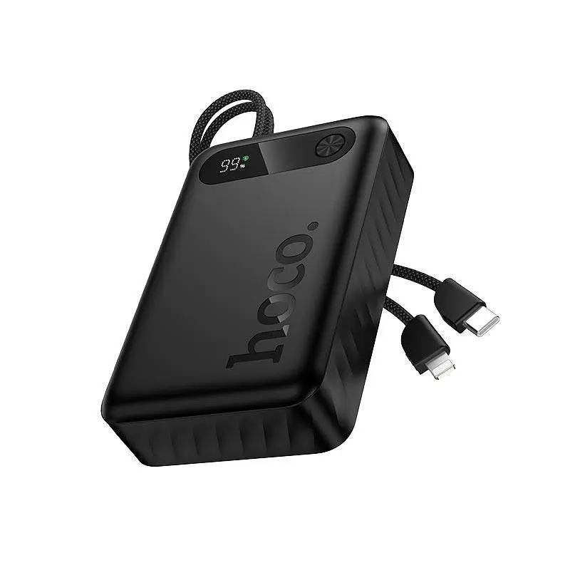 Універсальна мобільна батарея HOCO Edge PD fully compatible power bank with two cables J171A 20000mAh |1USB/1Type-C, 22.5W/3A,