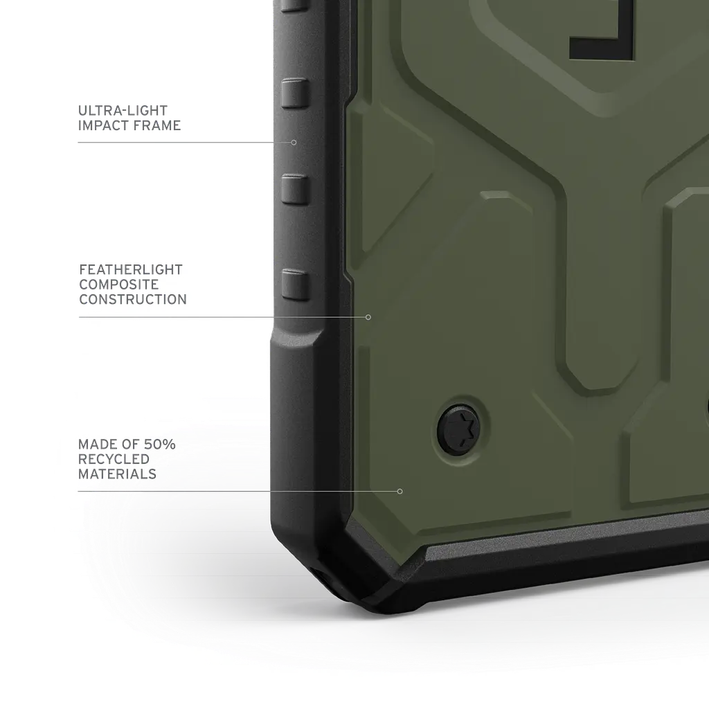Оригінальний протиударний чохол для Google Pixel 9 Pro XL UAG Pathfinder Olive 614452117272 - фото 10