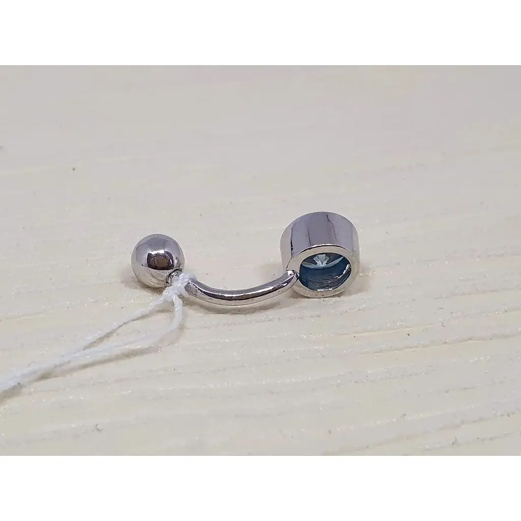 Серебряная серьга для пирсинга пупка Silvex 925. ПР2ФТ/030 - фото 3