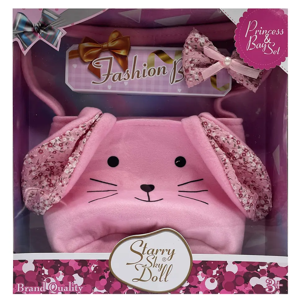 Детская сумочка "Зайчик" Bambi SK090D ушки, длинная ручка, 1 отделение-липучка - фото 2