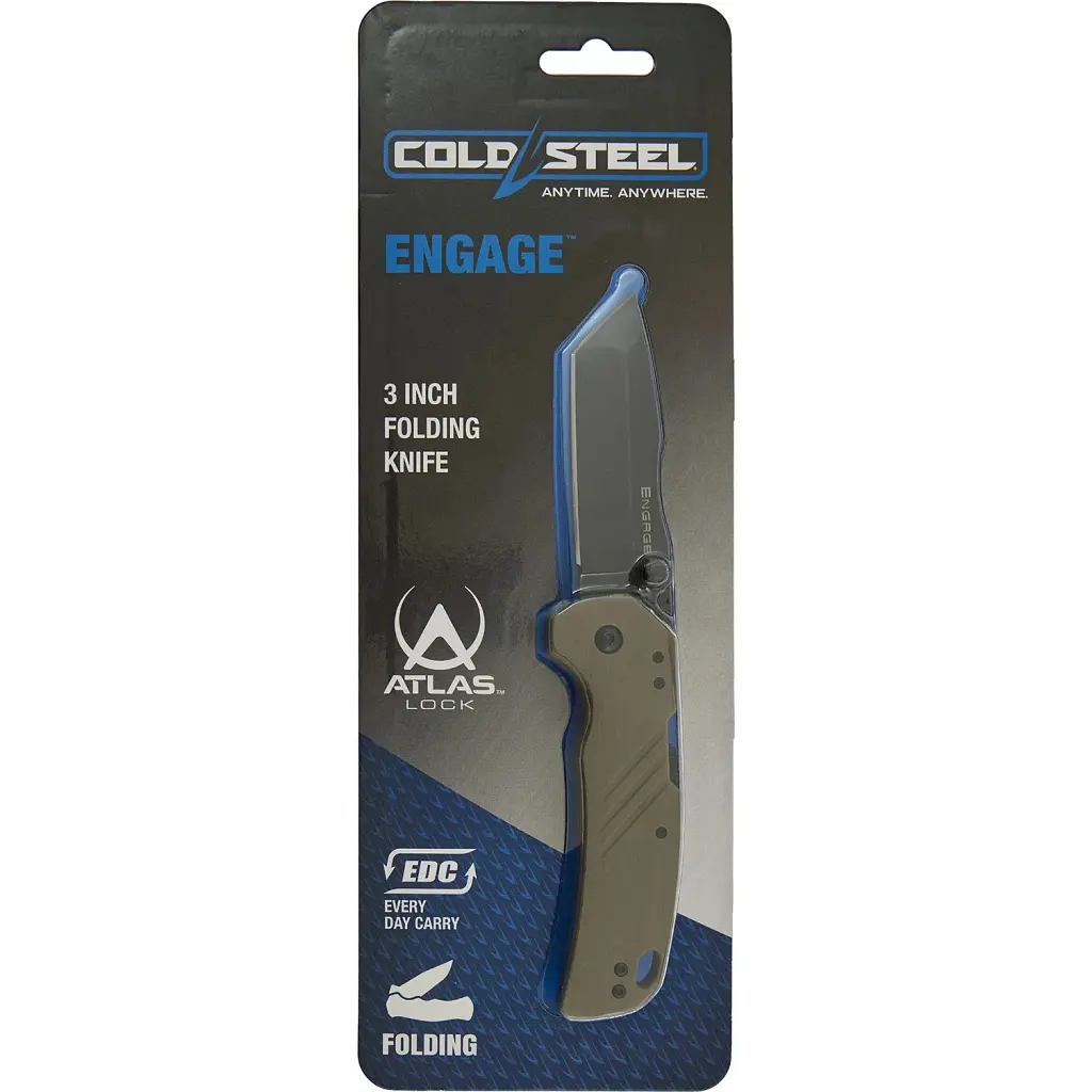 Ніж Cold Steel Engage 3" Tanto Point OD Green (блістер) (CS-FL-30DPLT-BGZ) - фото 4
