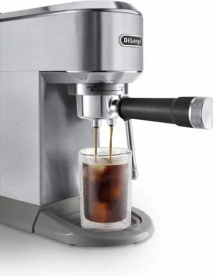 Кофеварка рожковая DELONGHI Dedica Duo EC890.M Silver UA - фото 5