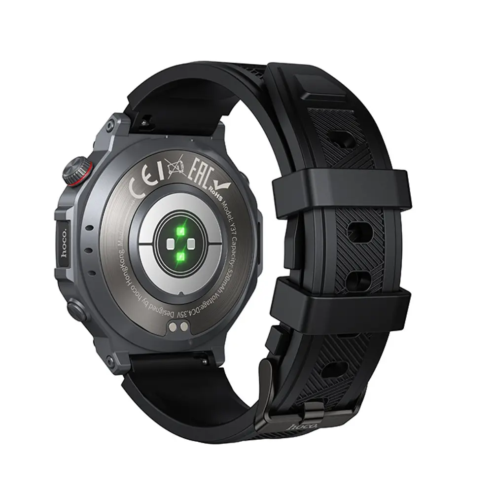 Смарт-годинник HOCO Y37 AMOLED 36mm. 520 mAh. GPS sports watch(call version) Black - фото 7